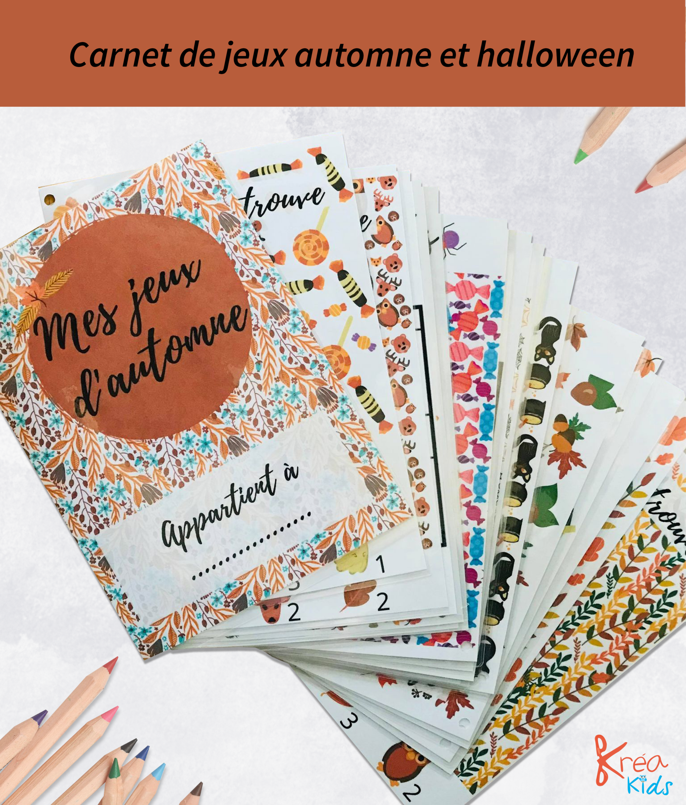Carnet de jeux halloween prêt à l'emploi