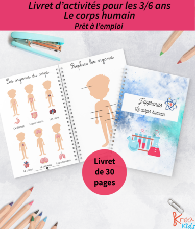 Cahier d'activité corps humain prêt à l'emploi