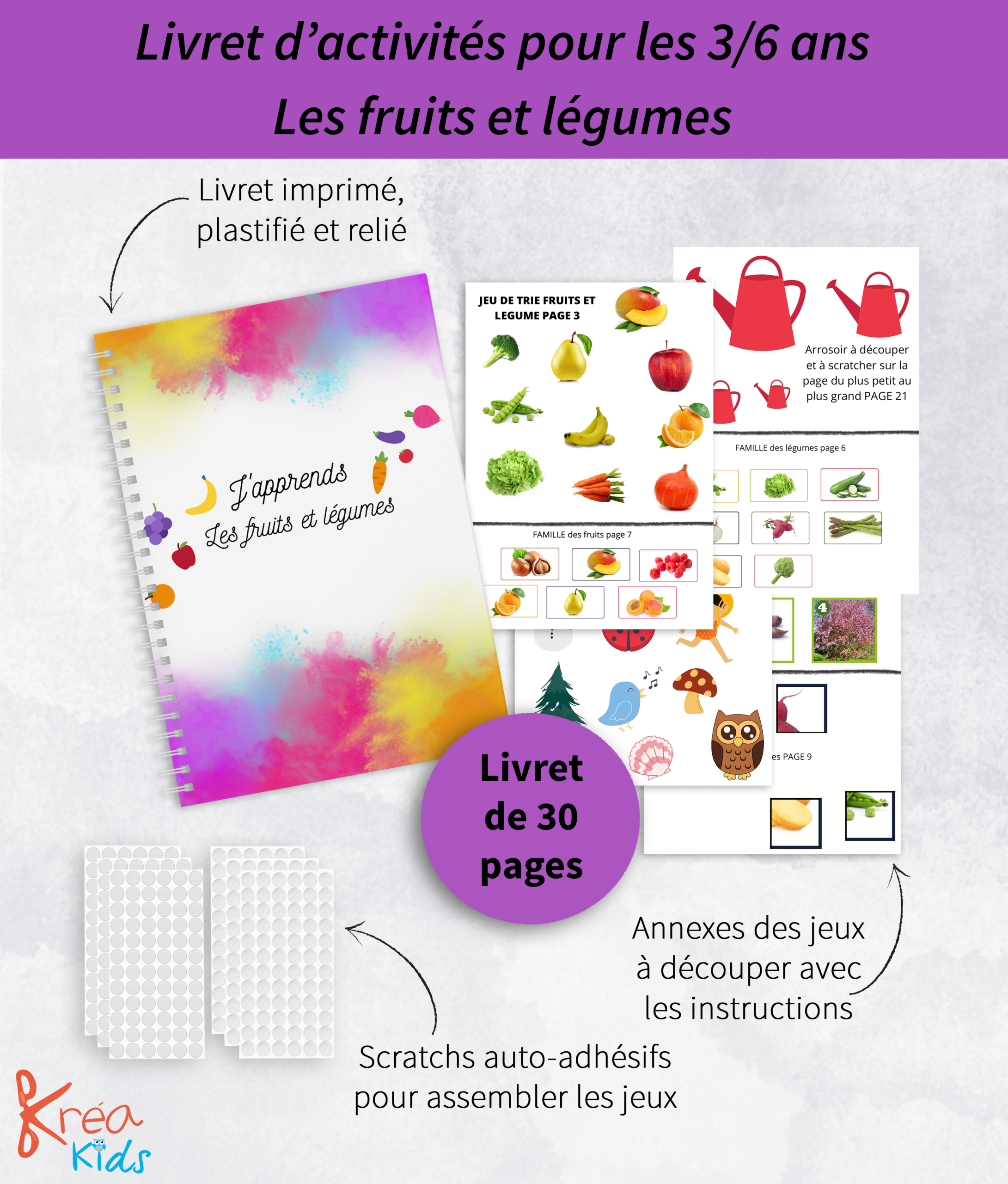 Livret d'activité fruits et légumes