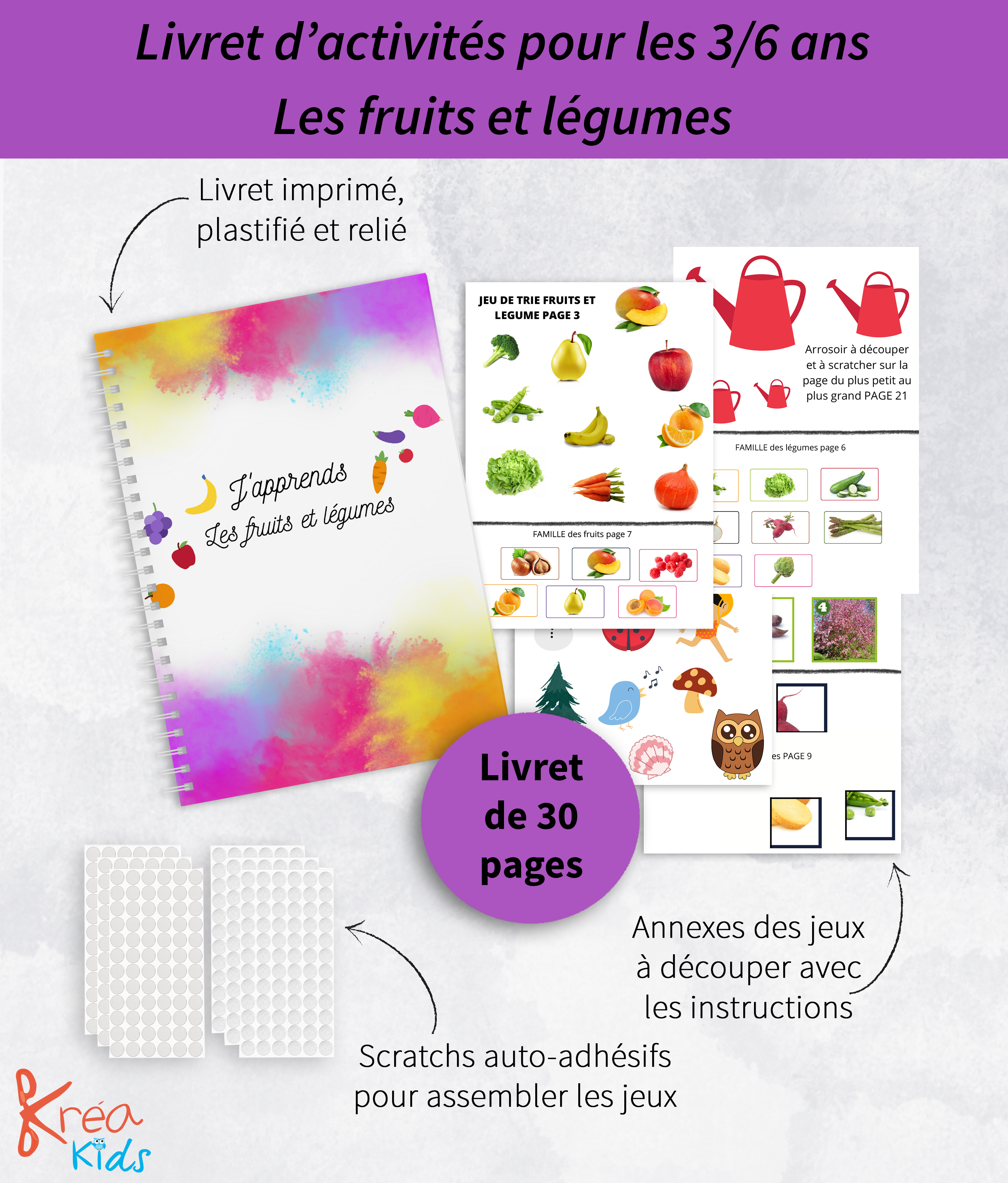 Livret d'activité fruits et légumes