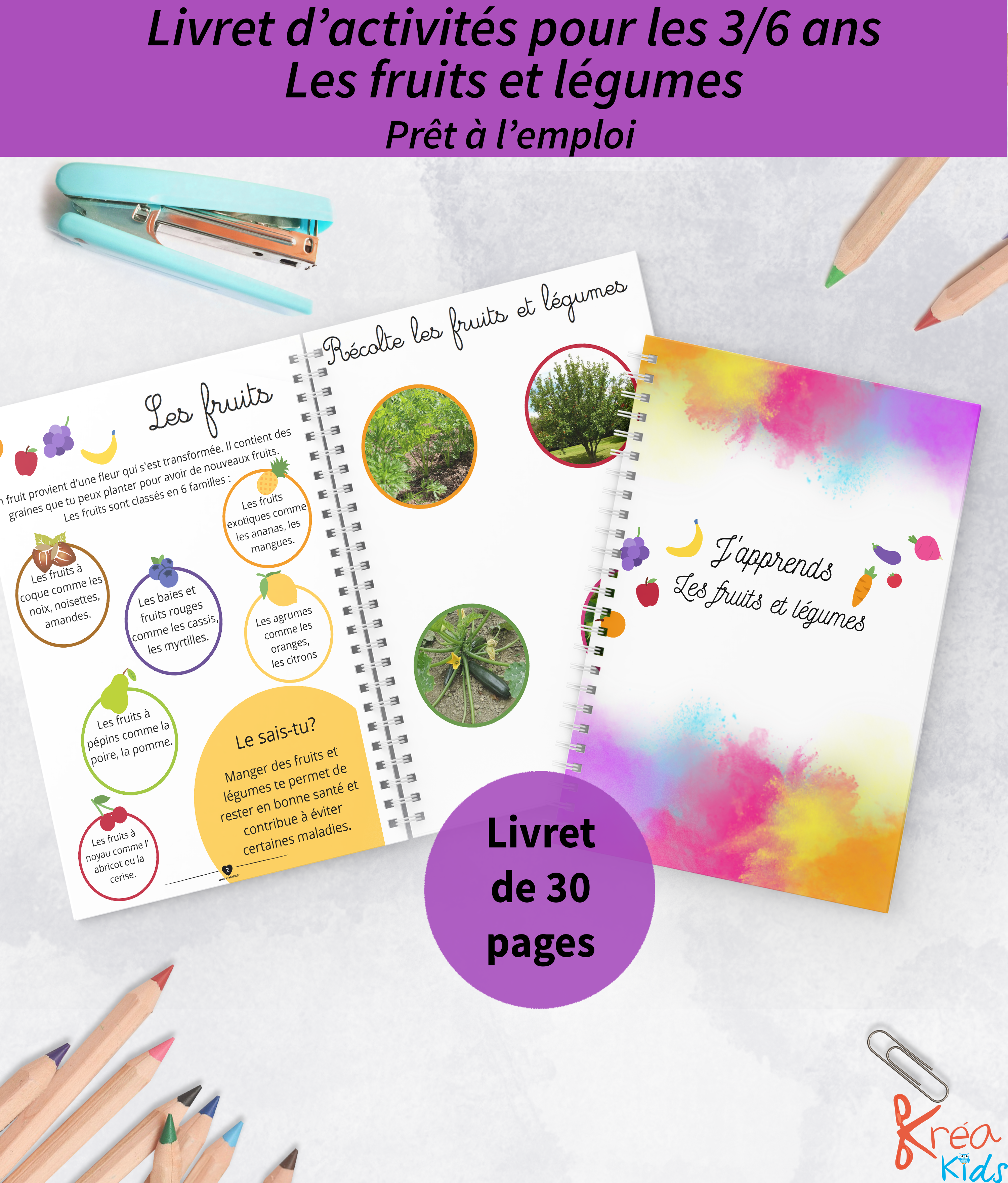 Livret sur les fruit et légumes