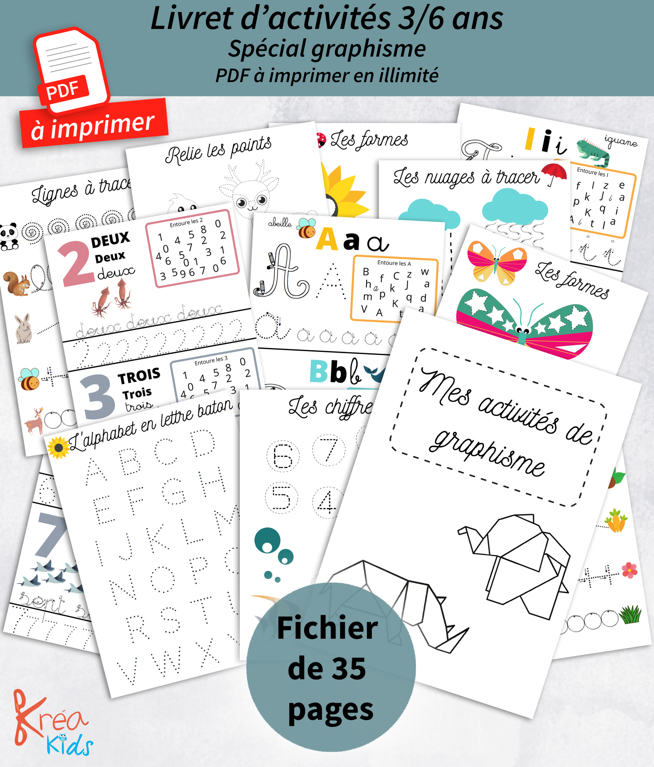PDF cahier de graphisme pour enfant