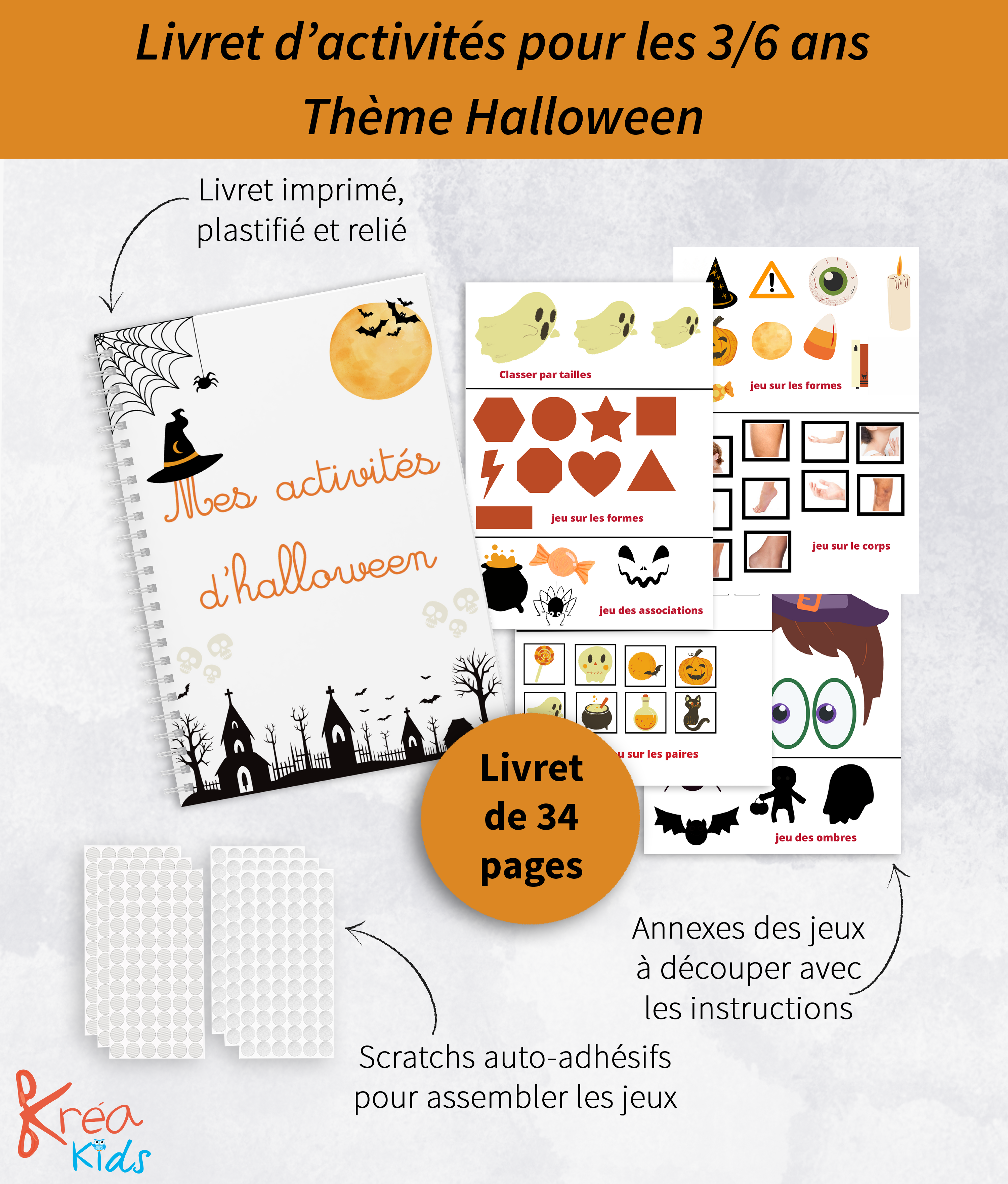 Cahier d'activités halloween à découper