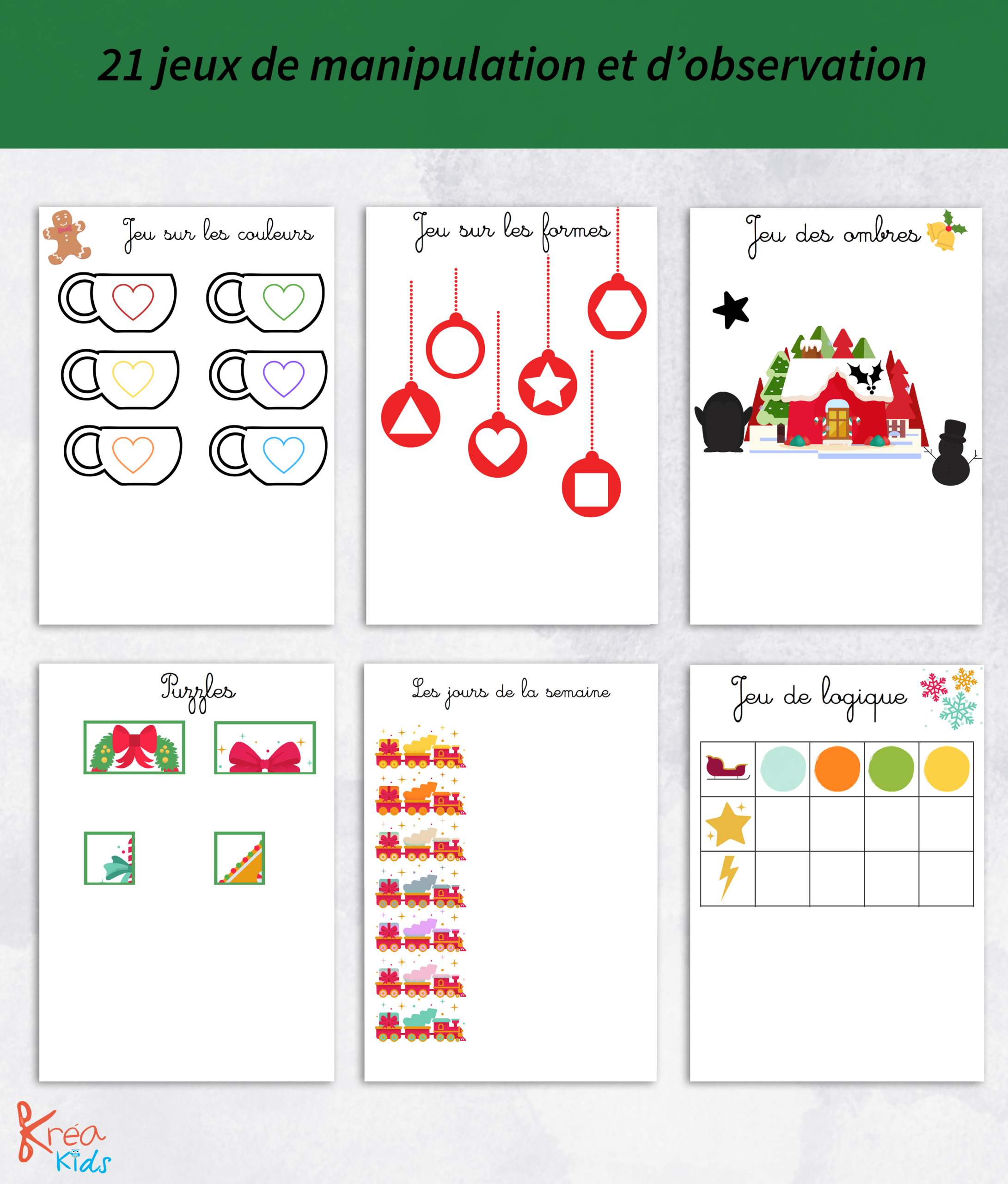 Cahier d'activité noël pour enfant en kit – Image 6