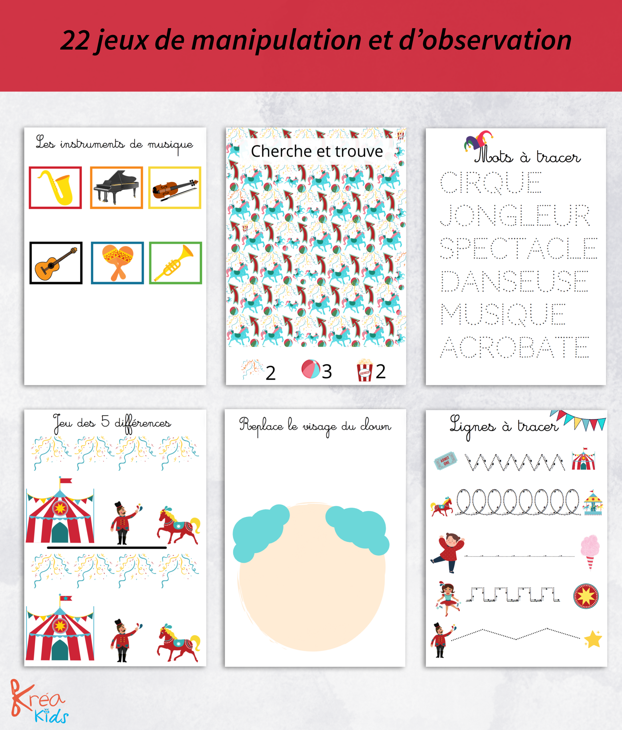 PDF livret sur le cirque niveau maternelle – Image 6