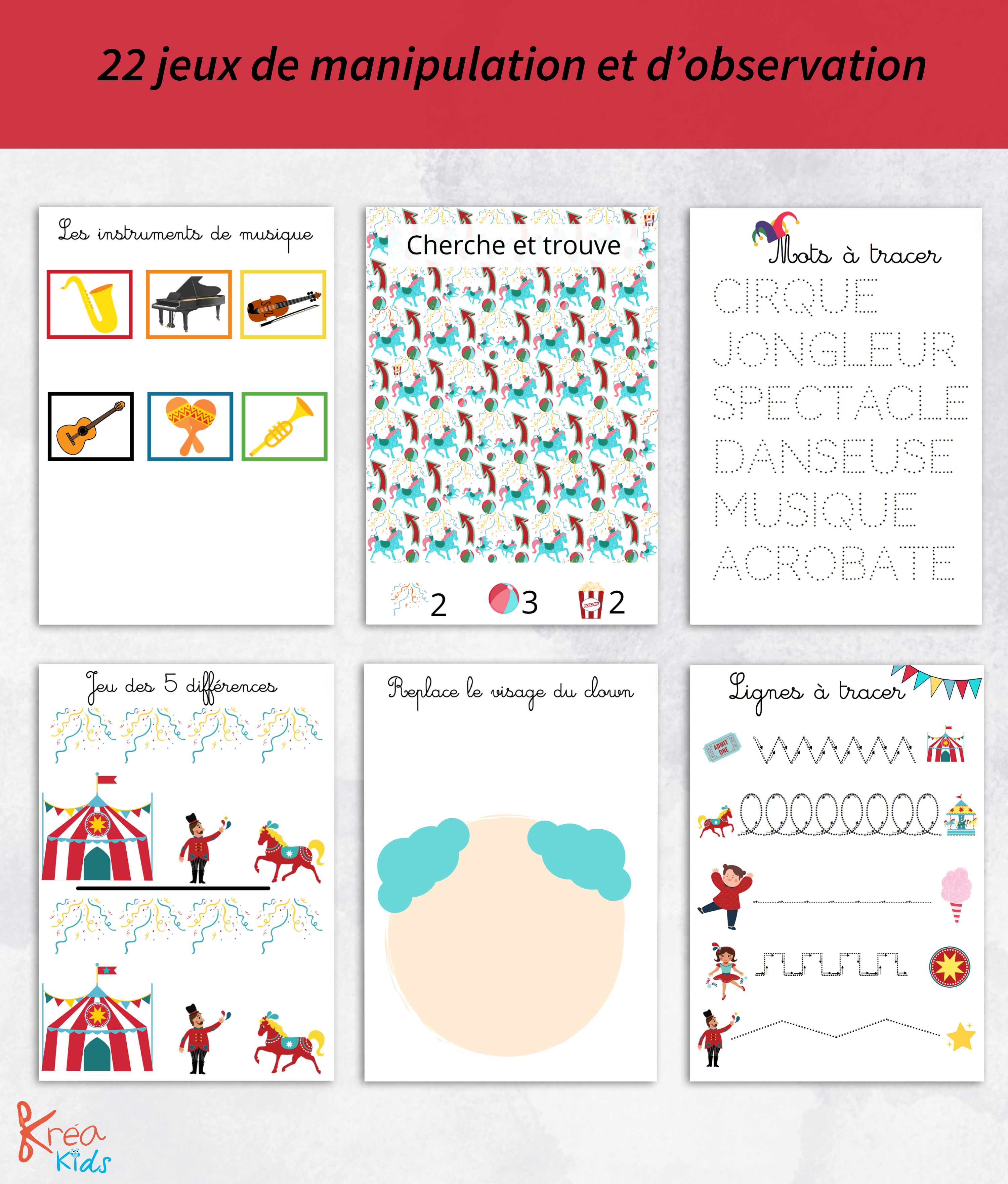 PDF livret sur le cirque niveau maternelle – Image 6