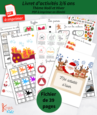 Activité de Noël PDF à imprimer, ho ho ho