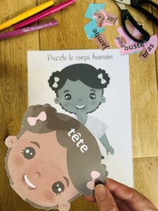 Puzzle corps humain gratuit