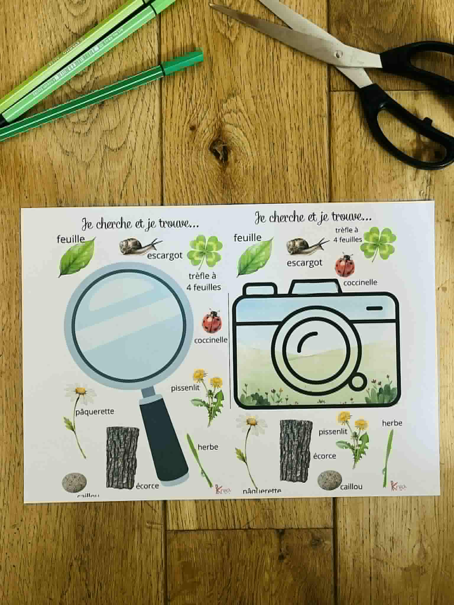 Jeu de cherche et trouve