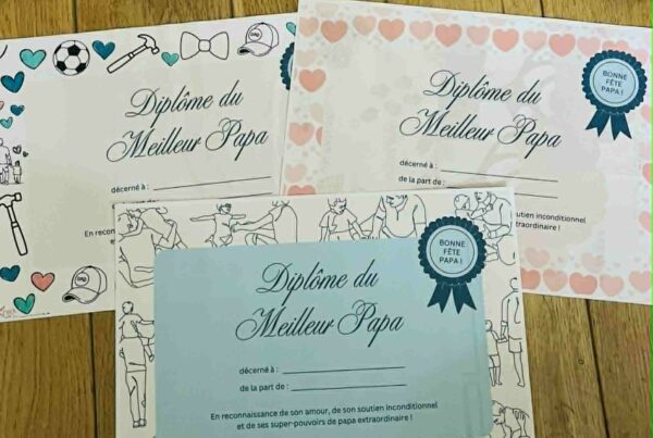Diplome de meilleur papa gratuit