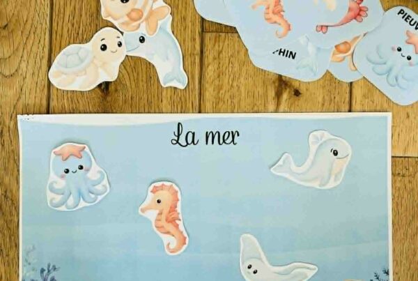 Imagier animaux de la mer gratuit