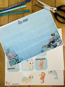 Imagier animaux de la mer gratuit