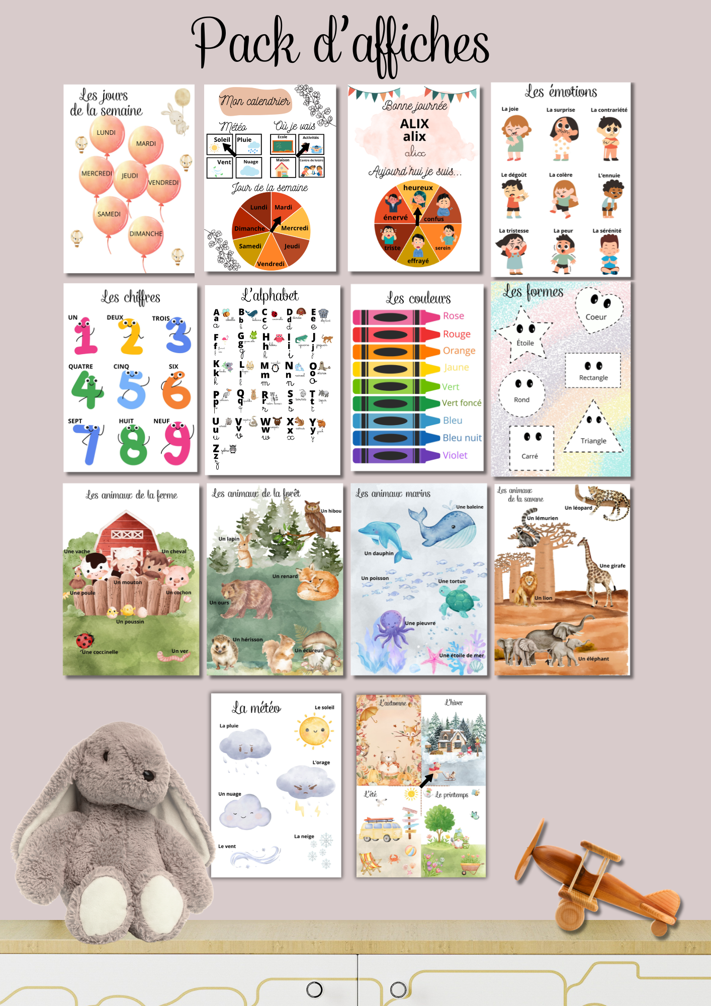 Pack affiches éducatives enfant – Image 8