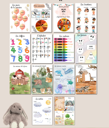 Pack affiches éducatives enfant