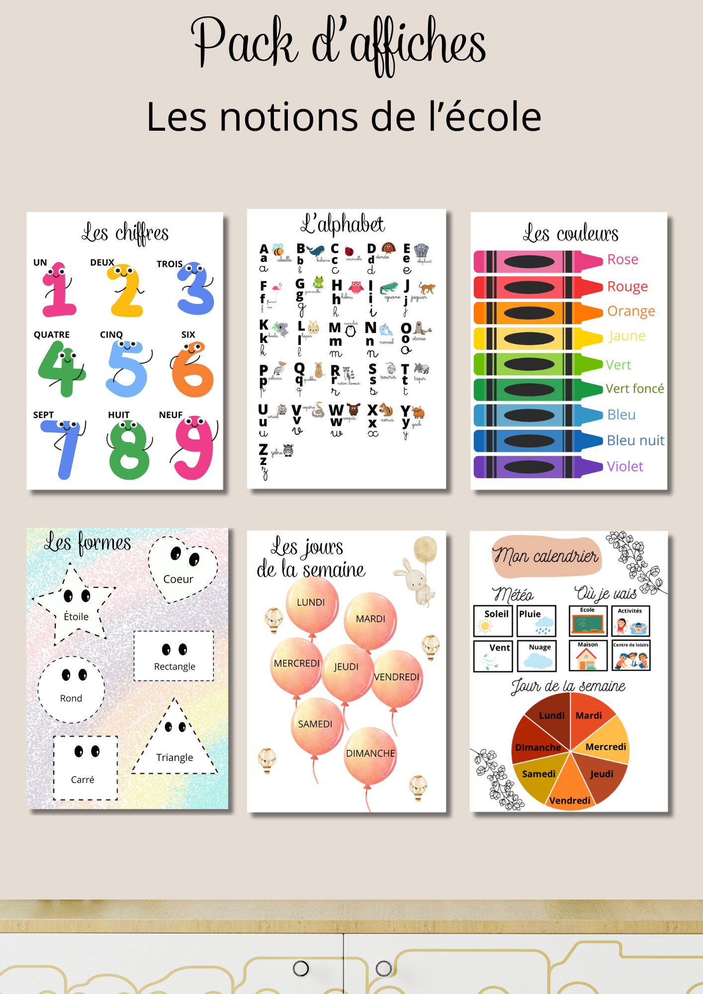 Pack affiches éducatives enfant – Image 4