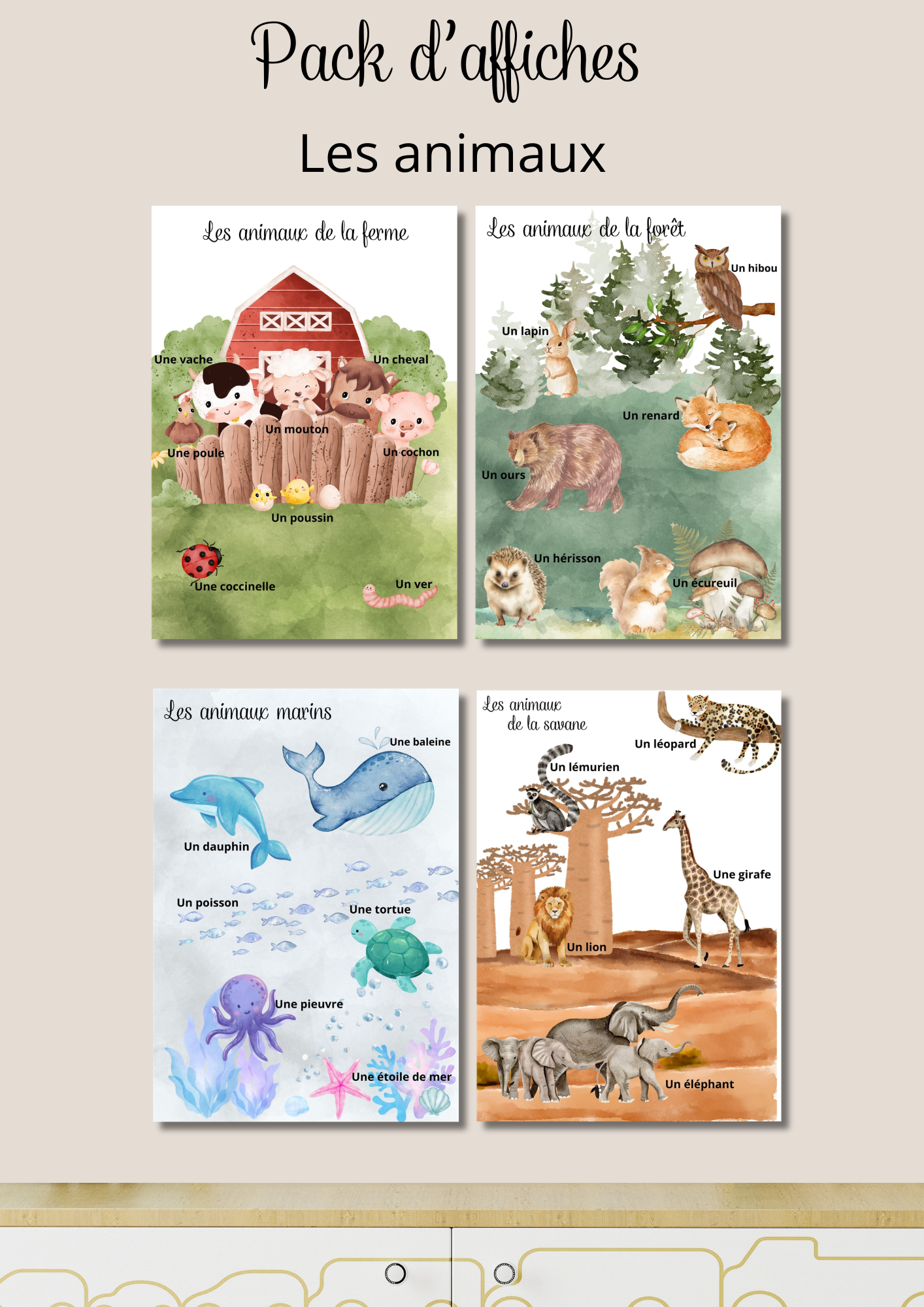 Pack affiches éducatives enfant – Image 5