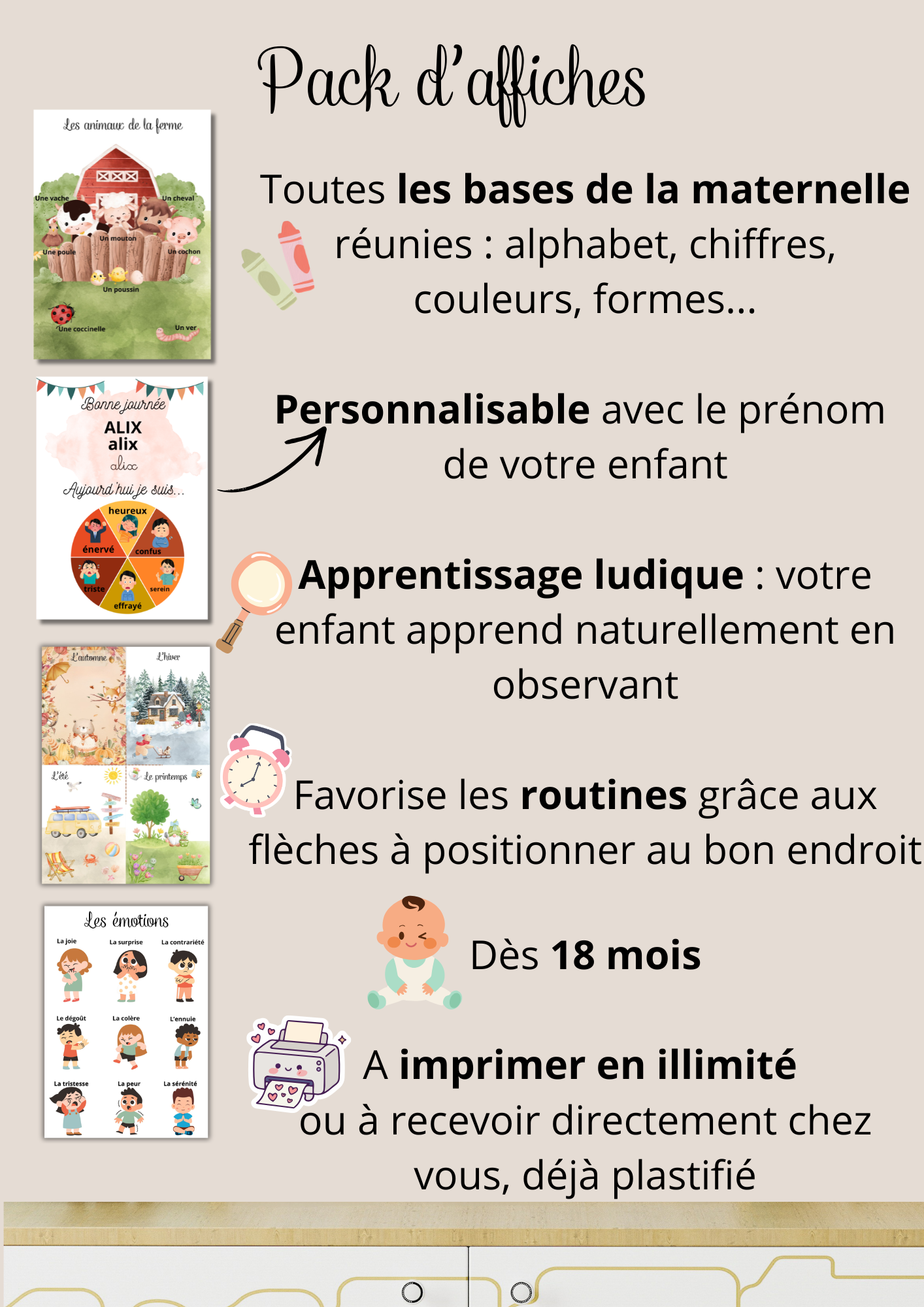 Pack affiches éducatives enfant – Image 2