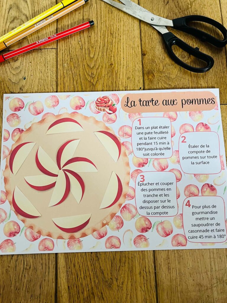recette tarte aux pommes pour enfant